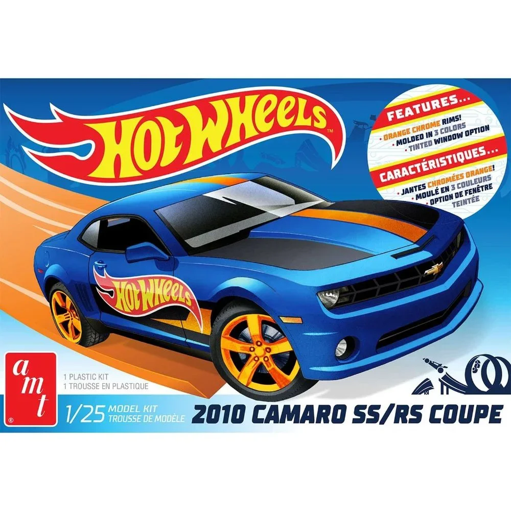 New AMT 1/25 2010 Chevy Camaro Hot Wheels AMT1255M Plastics Car | Factory Sealed